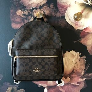 Coach Charlie Medium Backpack - Signature Canvas